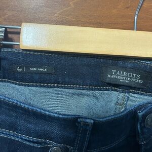 Talbots Flawless P4 Slim Ankle Jeans - Dark Blue
